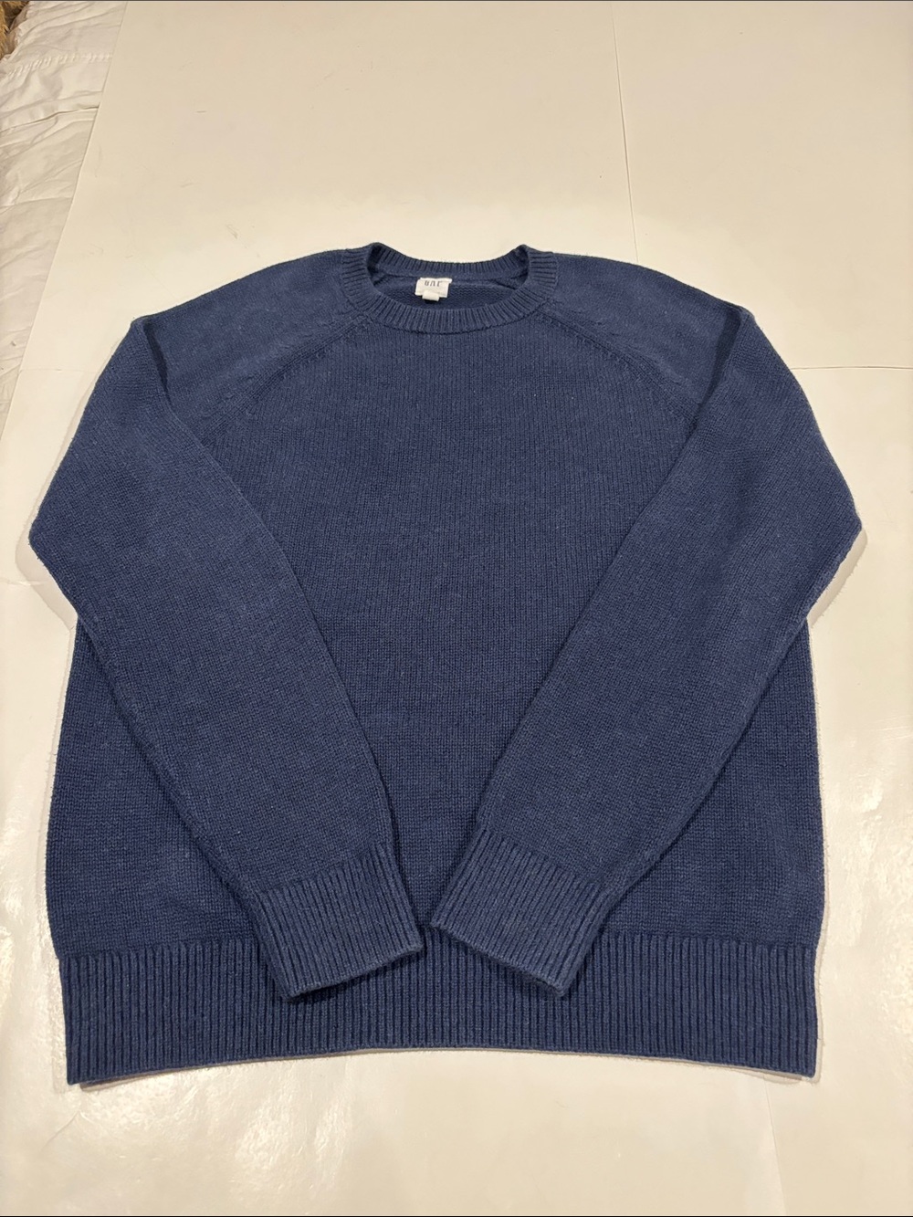 Gap 100% cotton navy crew neck sweater size large